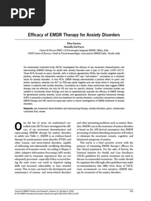 Efficacy of EMDR Therapy for Anxiety Disorders