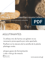 Ingredientes esenciales para panadería saludable