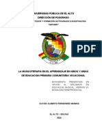 La musicoterapia en el aprendizaje de niños