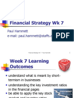 Blackboard - Financial Strategy WK 7