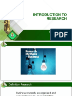 Introduction To Research