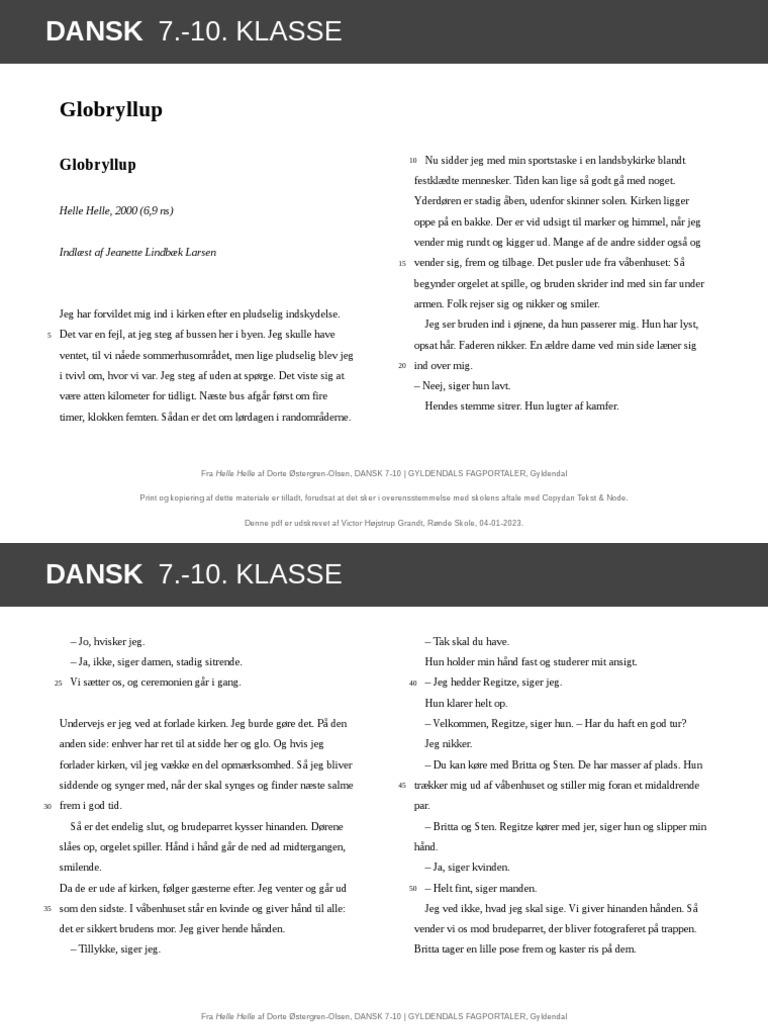 Dansk 7 10 klasse globryllup pdf
