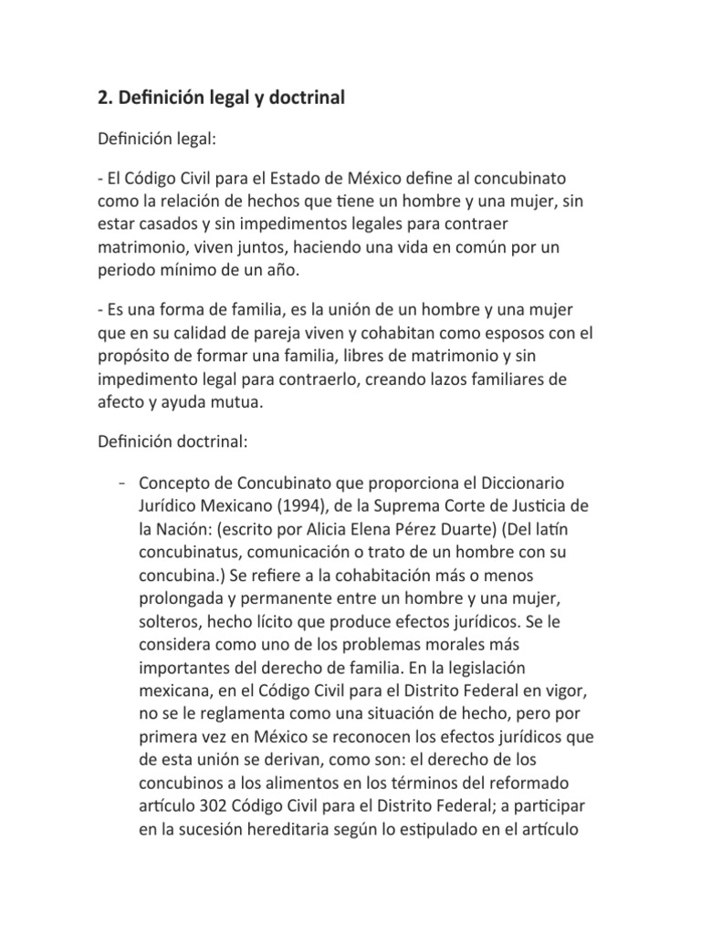 Definición Legal y Doctrinal | PDF | Familia | Matrimonio