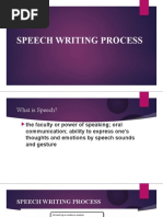 Speech Writing Process