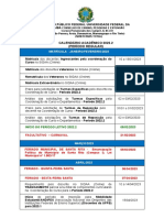 Calendario Academico Presensial 2022.2