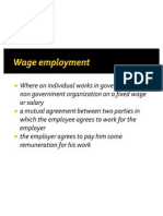 Wage Employment