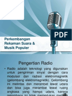 6 Perkembangan Radio, Rekaman Suara Musik Populer