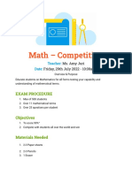 Maths Competition