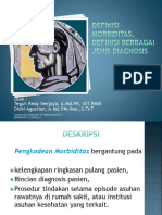 1.definisi Morbiditas, Definisi Berbagai Jenis Diagnosis