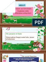 Materi KD 3.7 Daily Activities