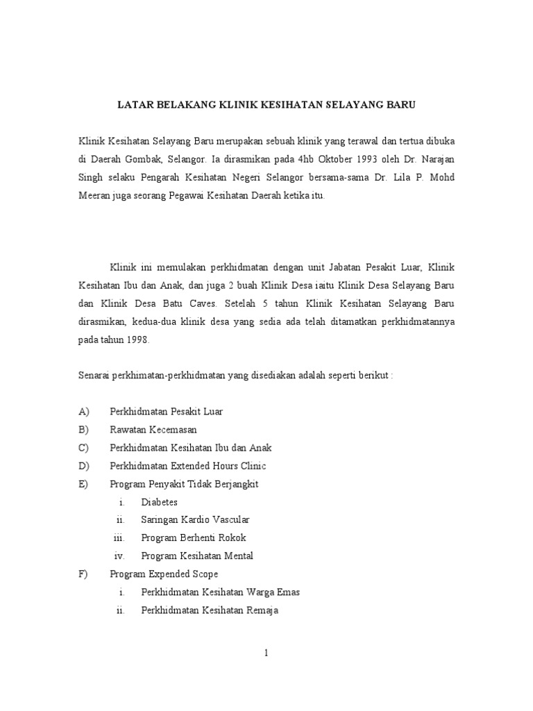 Tugasan Kk Selayang Baru Pdf