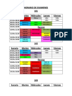 Horario de Examenes