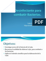 Des Infect Ante para Combatir Bacterias