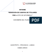 Informe de Rendición de Cuentas de Titulares-Pliego