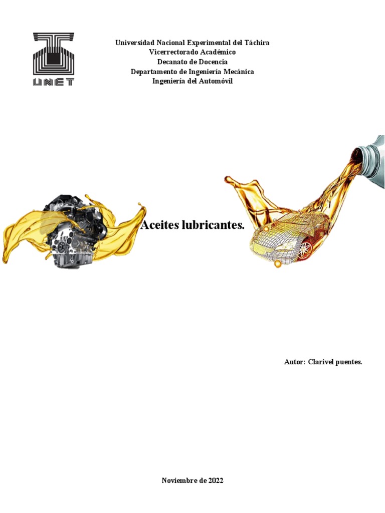 Aceites Lubricantes para Motores a Gasolina | PDF | Aceite de motor ...
