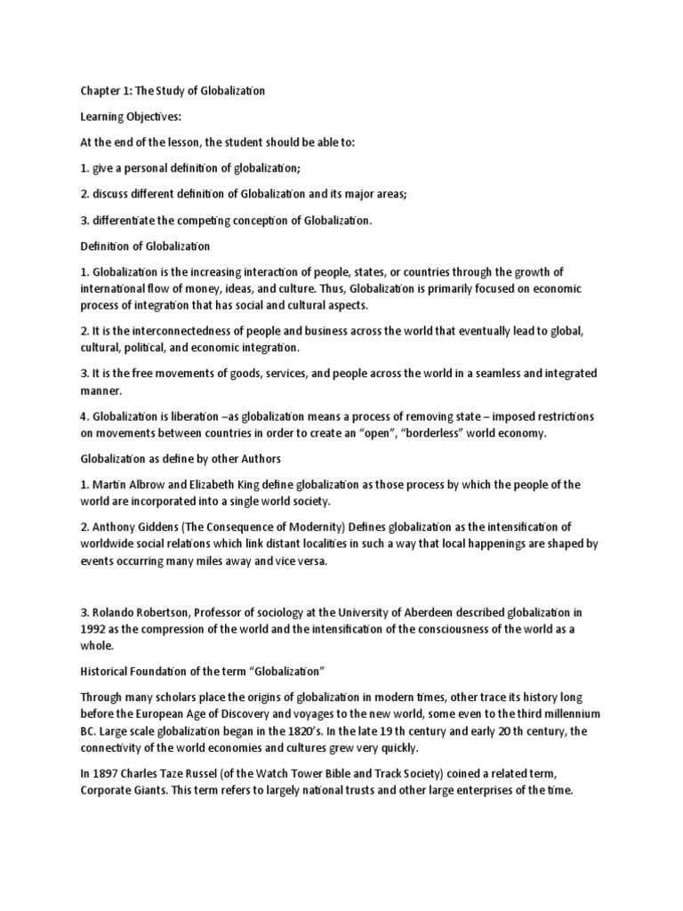 Understanding Globalization Dynamics | PDF | Globalization | World ...