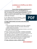 Etapes de Candidature