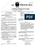 Ournal Fficiel: de La République Démocratique Du Congo