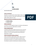 Tipos de movimiento, desplazamiento y velocidad media