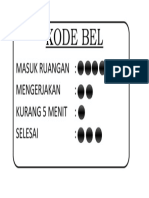 Kode Bel