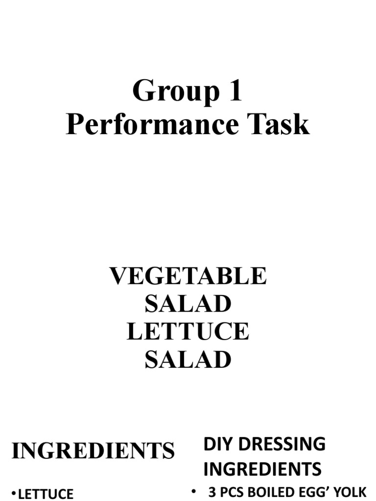 Group 1 Performance Task | PDF