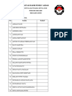 Daftar Hadir Pemilu Akbar 2023