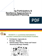 Day 1 - Session 3 - Illustrating Participatory and Resiliency Approaches in Development Planning