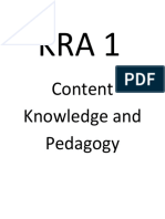 KRA 1-5 Objectives Teacher Performance Review