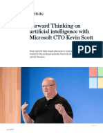 Forward Thinking On Artificial Intelligence With Microsoft Cto Kevin Scott