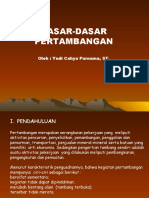 Dasar Dasar Pertambangan - 1