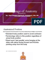 Nursing Biology Language of Anatomy