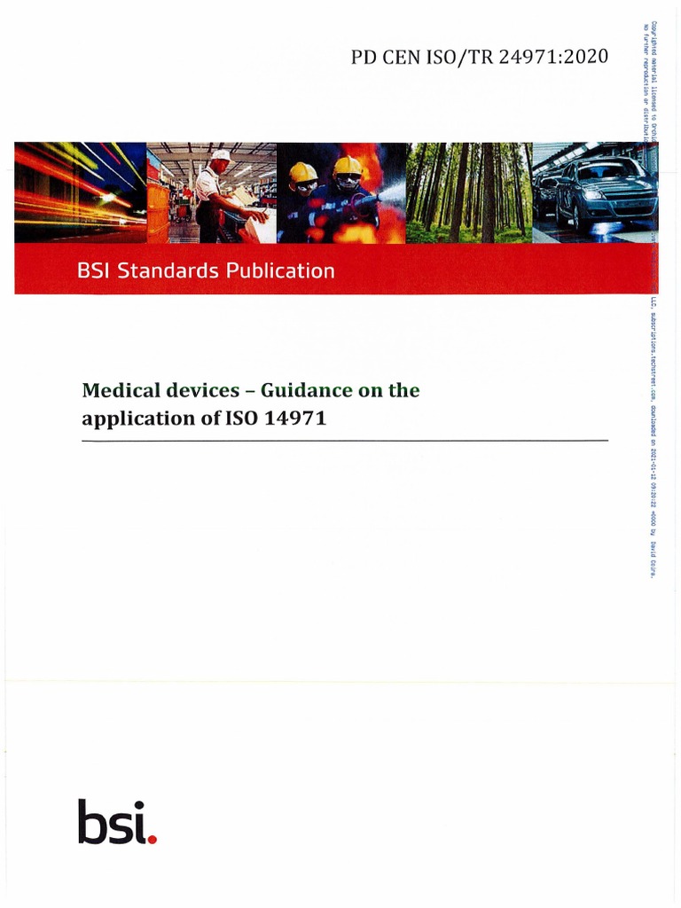 PD Cen Iso - TR 24971 - 2020 (E) | Download Free PDF | Risk Management ...