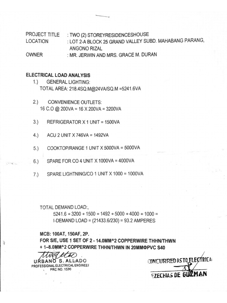 Electrical Analysis PDF