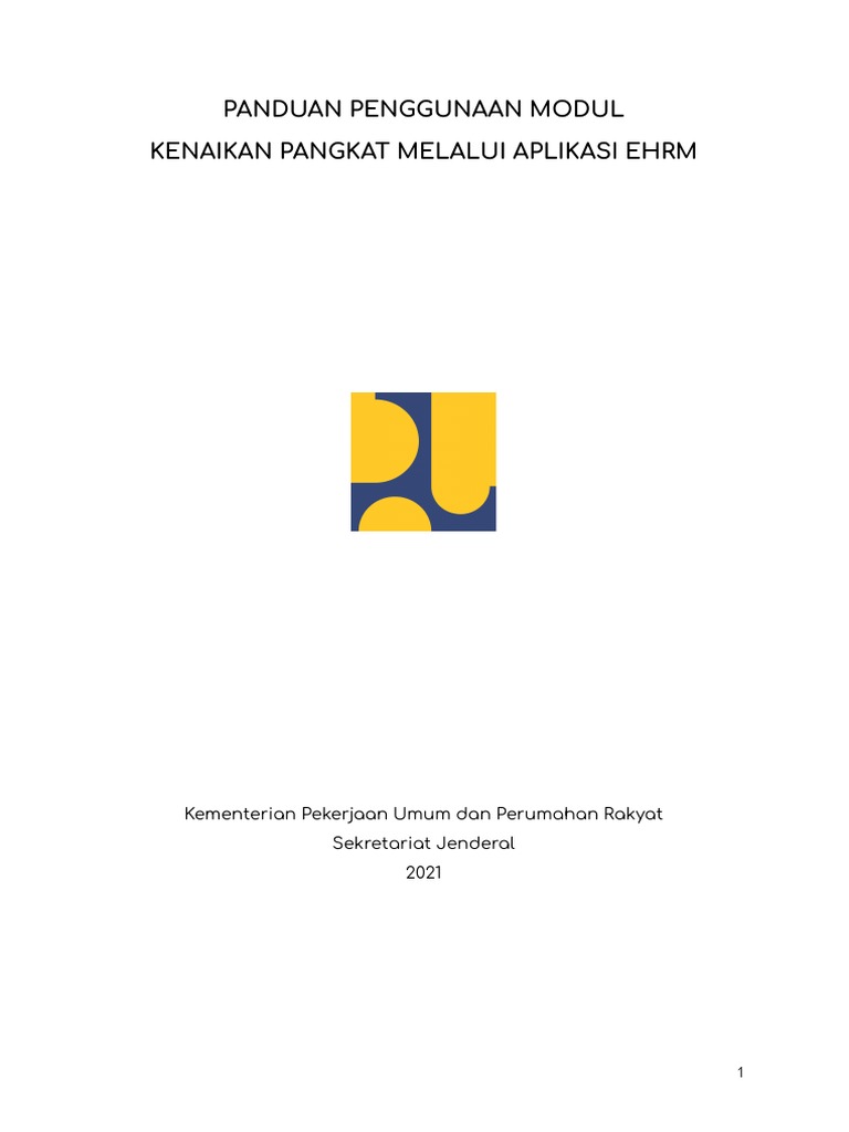 Panduan e-HRM PUPR 221219100118 | PDF