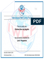 CERT Level 1 Programme - IWCF Level 1 Programme