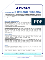 Avviso N 251 Orari Urbano Pescara Dal 29 Settembre 2022