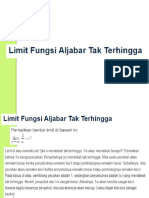 Limit Fungsi Aljabar Ditakhingga 2