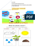 Plantas crecimiento necesidades