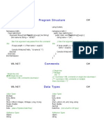 Vbnet Vs C#