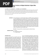 Effect of Fibre Volume Fraction On Fatigue Behaviour of Glass Fibre