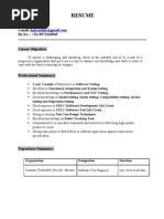 Download Resume Kruthik 1Year Experience in Software Testing by shridhara SN61908034 doc pdf