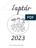 2023-As Naptár Állatos Színezőkkel