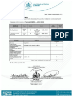 Experiencia Docente Enero - Junio 2022