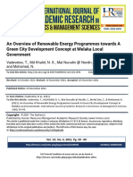 An Overview of Renewable Energy Programmes Towards A Green City Development Concept at Melaka Local Government