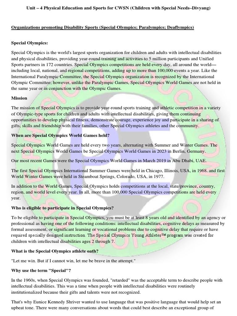unit-iv-physical-education-sports-for-cwsn-children-with-special