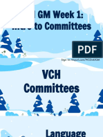 Week 1 GM Intro To Committees
