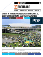 Chaos in Brazil: Protesters Storm Capital, Destroying Supreme Court and Congress