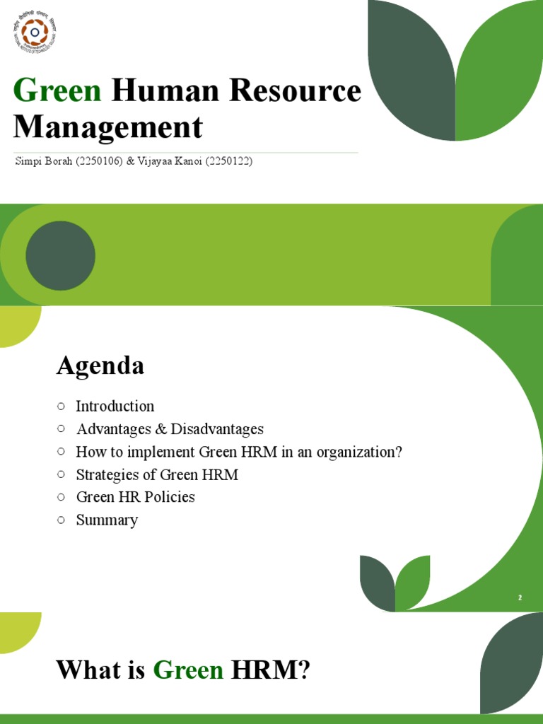 Green Human Resource Management HR | PDF | Human Resource Management ...