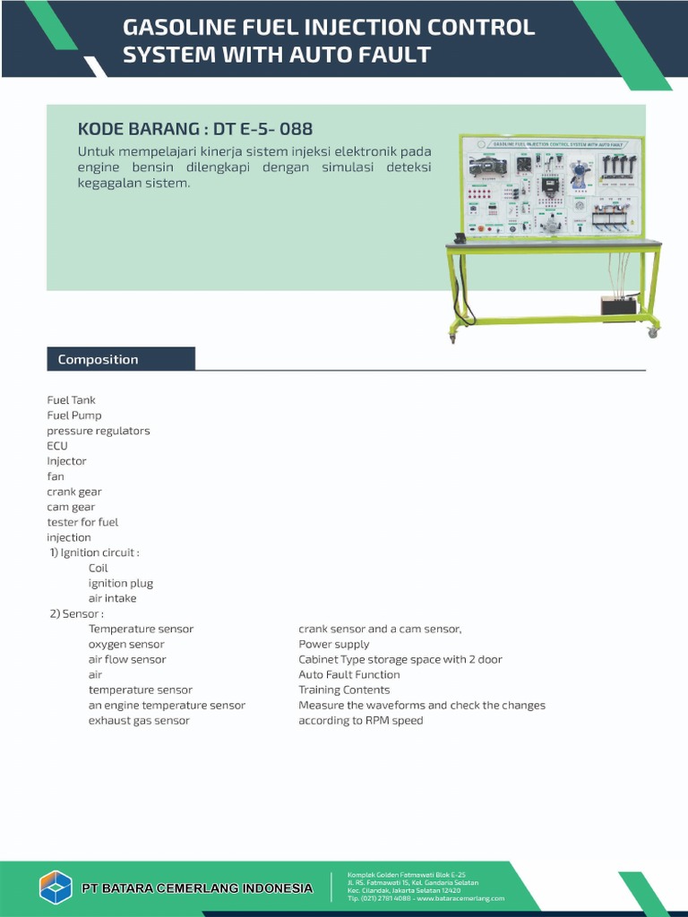 6 Gasoline Fuel Injection Control System With Auto Fault PDF