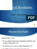 Volume of Revolution Integration